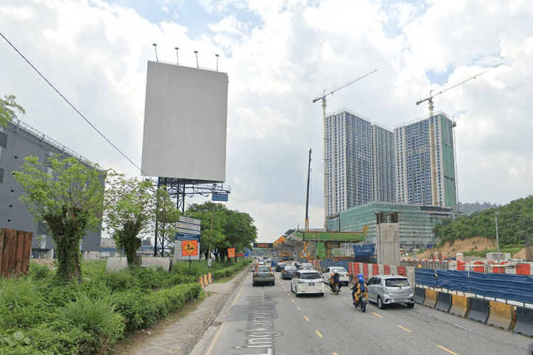 2 Sided Unipole Billboard at MRR2 (KM25.0), Kuala Lumpur