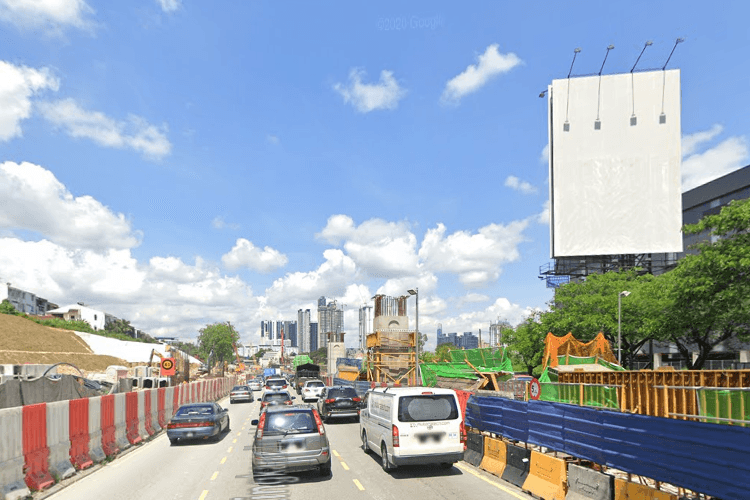 2 Sided Unipole Billboard at MRR2 (KM25.0), Kuala Lumpur