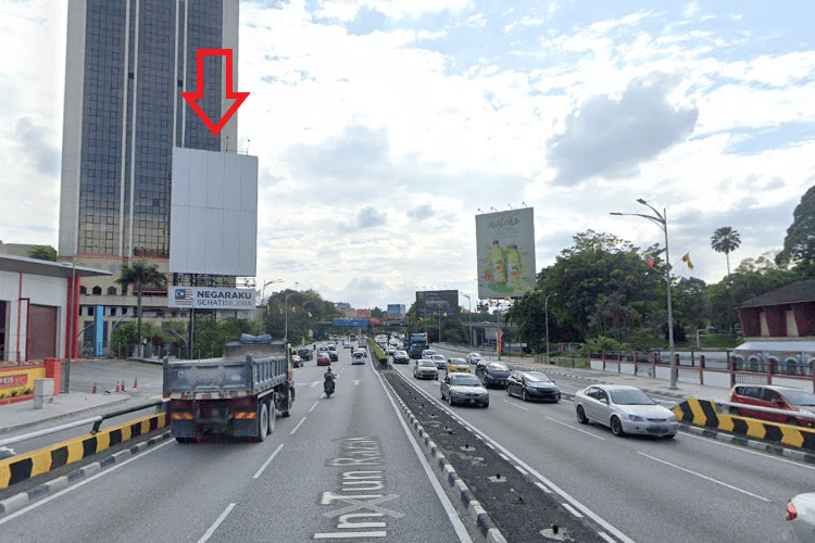 2 Sided Unipole Billboard at Jalan Tun Razak - PWTC, Kuala Lumpur