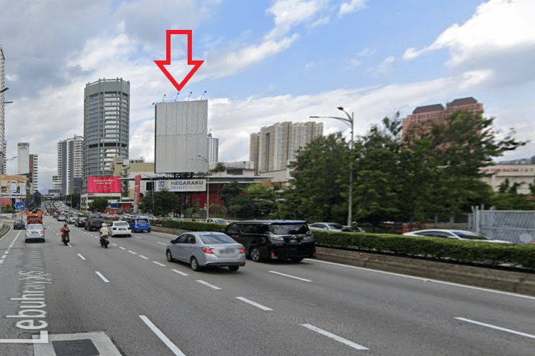 2 Sided Unipole Billboard at Jalan Tun Razak - PWTC, Kuala Lumpur
