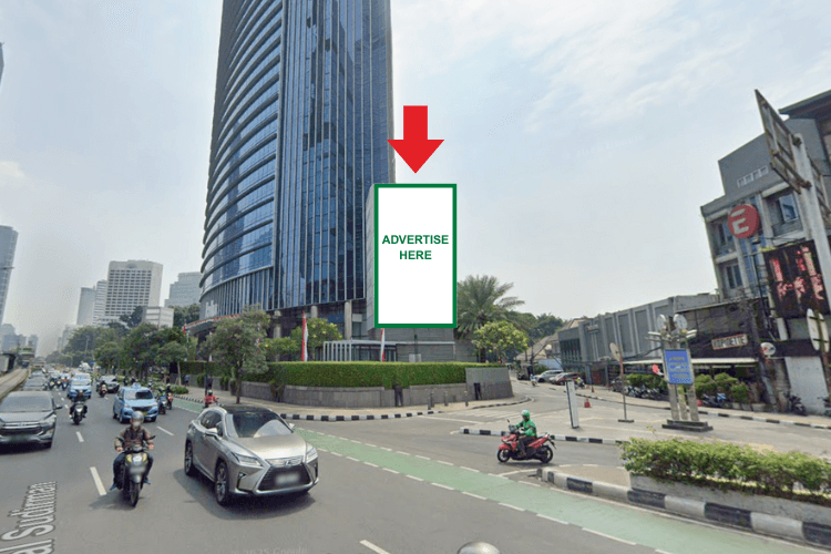 1 Panel Vertical Videotron Billboard at Jl. MH. Thamrin No. 81, Jakarta Pusat, DKI Jakarta  (B)