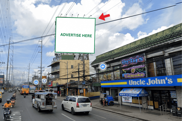 1 Panel Vertical Rooftop Billboard at Panapaan IV, Emilio Aguinaldo Highway, Bacoor, Cavite