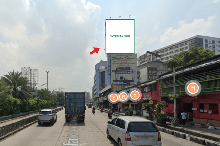 1 Panel Vertical Wall-Mounted Billboard at Tagum Bldg., No. 282 EDSA Extension, Pasay, Metro Manila