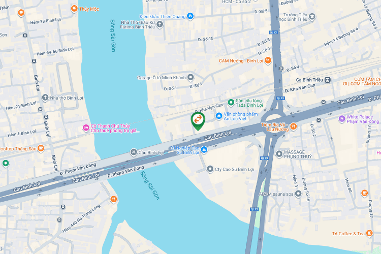 Map - Horizontal Unipole Billboard at 30 Kha Van Can, Thu Duc, Ho Chi Minh City.