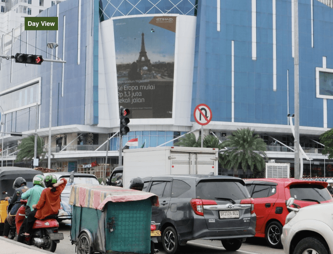 1 Panel Vertical Videotron Billboard at Jl Jend.Gatot Subroto, Medan, Sumatera Utara  (on Manhattan Times Square)