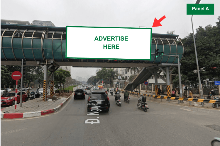 4 Panel Horizontal Light Box Billboard at 87 Nguyen Chi Thanh, Lang Ward, Ha Noi City