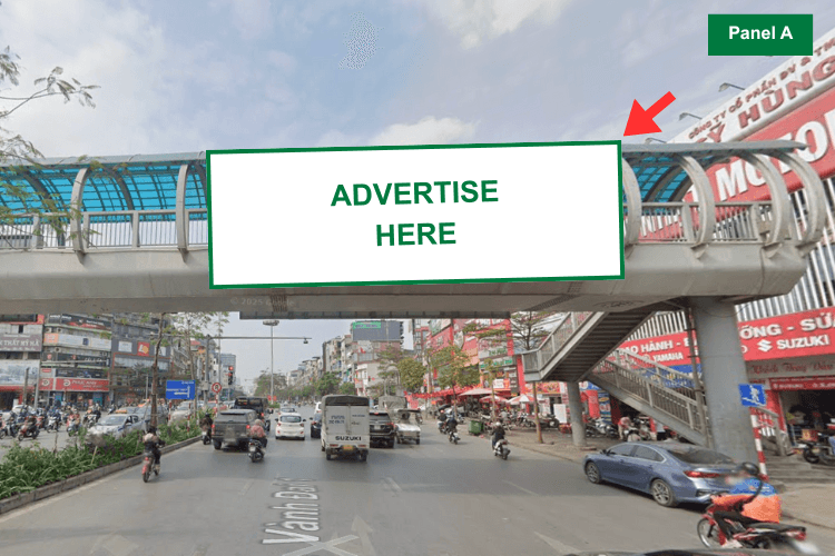 Panel A - Horizontal Light Box Billboard at 210 Xa Dan Street, Van Mieu Ward, Ha Noi City