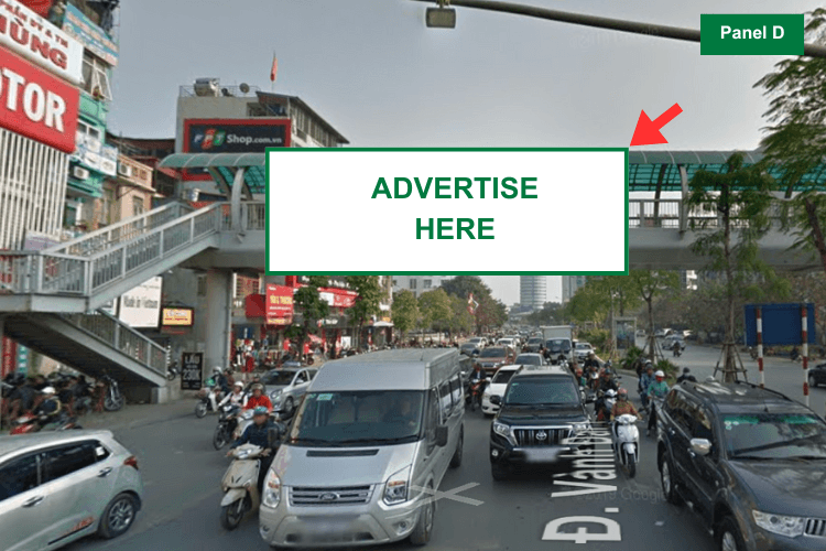 Panel D - Horizontal Light Box Billboard at 210 Xa Dan Street, Van Mieu Ward, Ha Noi City