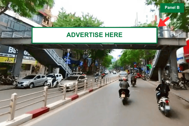 Panel B -  Horizontal Light Box Billboard at 85 Thai Ha Street, O Cho Dua Ward, Ha Noi City