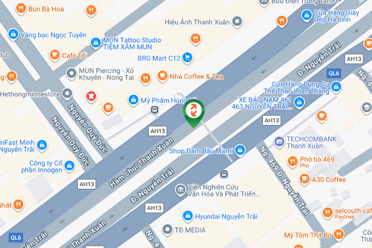 Map - Horizontal Light Box Billboard at 473 Nguyen Trai Street, Thanh Xuan Ward, Ha Noi City