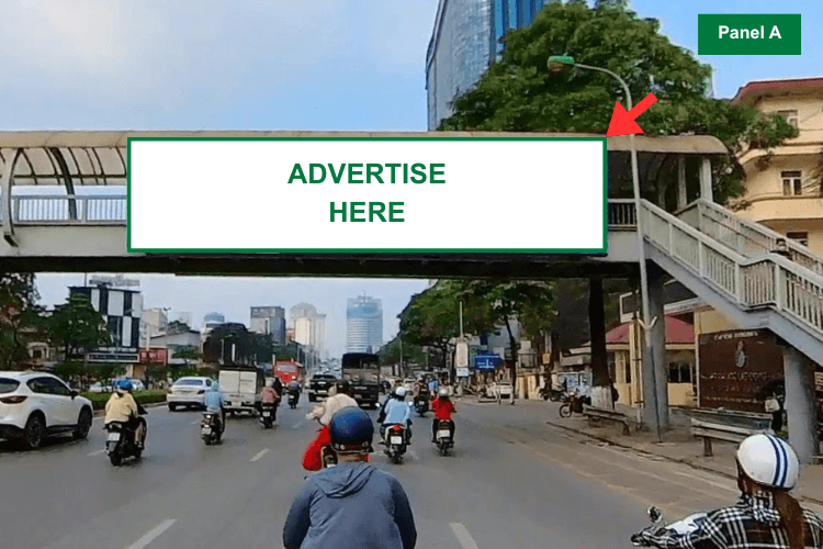 4 Panel Horizontal Light Box Billboard at 34 Tran Duy Hung Street, Yen Hoa Ward, Ha Noi City