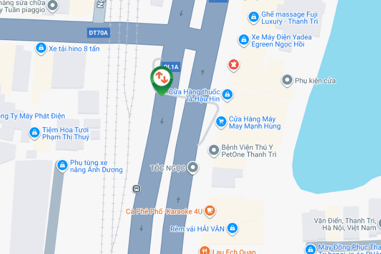 Map - Horizontal Wall-mounted Pano Billboard at Van Dien Street, Hoang Liet Ward, Ha Noi City
