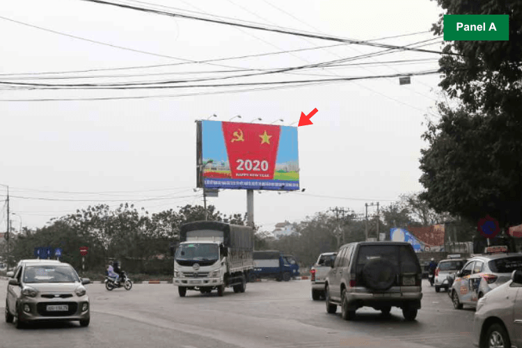 2 Bảng quảng cáo trụ đơn tại đường Hà Huy Tập, Phường Phù Đổng, Thành phố Hà Nội (Nút giao Hà Huy Tập - Cầu Đuống - Gia Lâm)