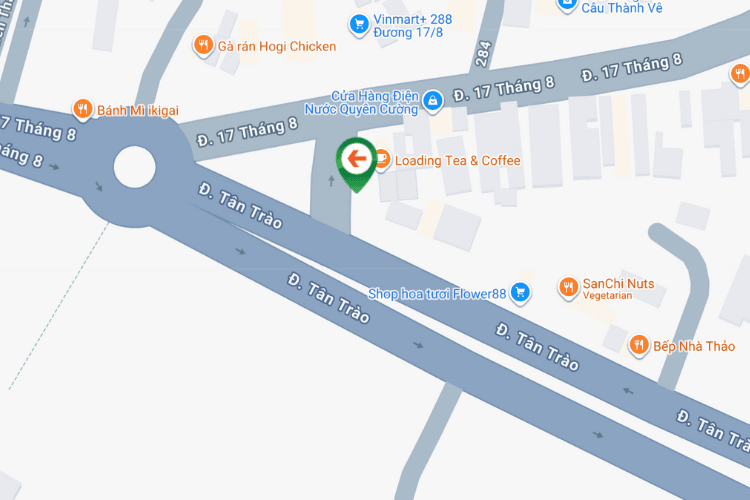 Map -  Horizontal Wallscape Billboard at 17/8 Street, Minh Xuan Ward, Tuyen Quang (17/8 – Tan Trao Roundabout)