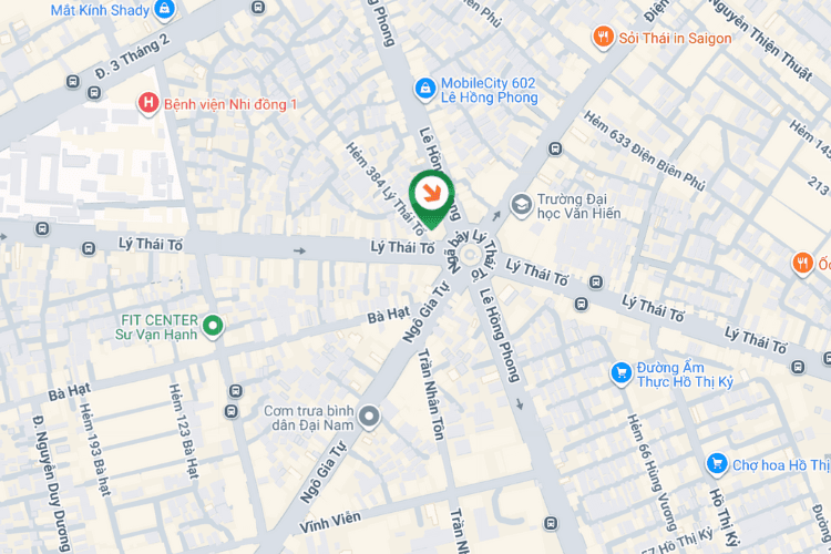 Map -  Vertical Wallscape Billboard at 382 Ly Thai To, Vuon Lai Ward, Ho Chi Minh City
