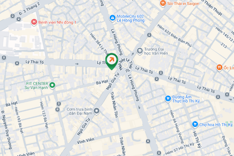 Map - Vertical Wallscape Billboard at 147 Ly Thai To, Vuon Lai Ward, Ho Chi Minh City