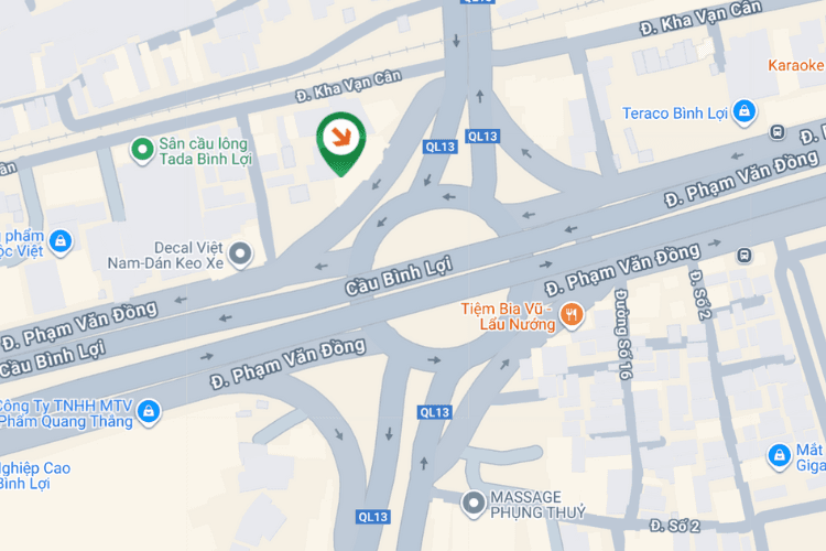 Map - Horizontal Wallscape Billboard at 53 QL13, Hiep Binh Ward, Ho Chi Minh City