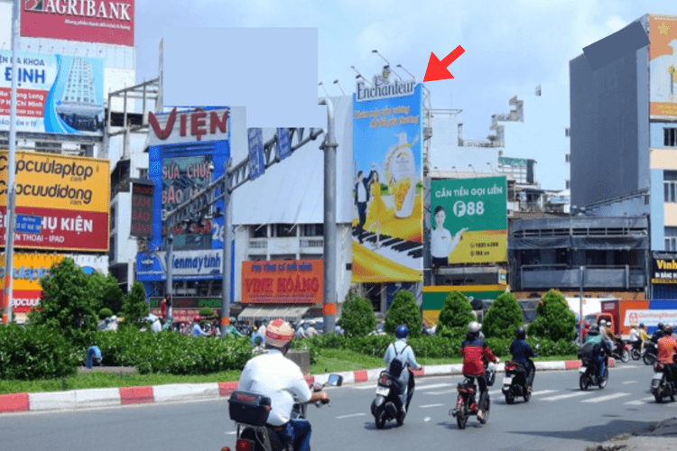 1 Bảng quảng cáo ốp tường tại số 267 Xô Viết Nghệ Tĩnh, Phường Gia Định, TP. Hồ Chí Minh
