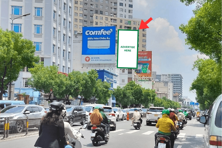 1 bảng quảng cáo treo tường tại 156 Nguyễn Văn Trỗi, phường Phú Nhuận, Thành phố Hồ Chí Minh
