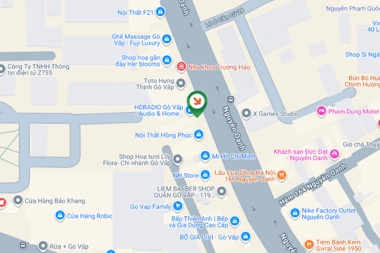 Map - Horizontal Wallscape Billboard at 137 Nguyen Oanh, Go Vap Ward, Ho Chi Minh City