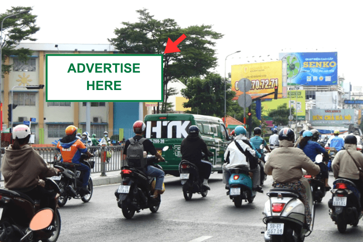 1 Panel Horizontal Unipole Billboard at 626 Phan Van Tri, Hanh Thong, Ho Chi Minh City