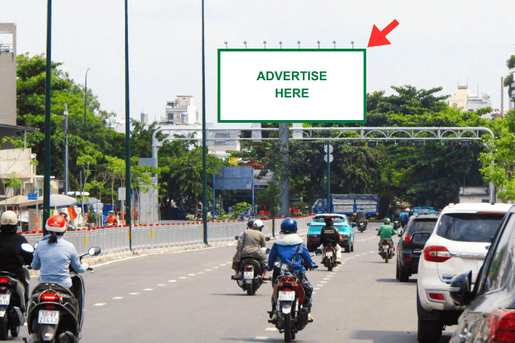 1 bảng quảng cáo trụ đơn tại 2 Nguyễn Văn Lượng, Phường An Nhơn, Thành phố Hồ Chí Minh (Công viên Gò Vấp)