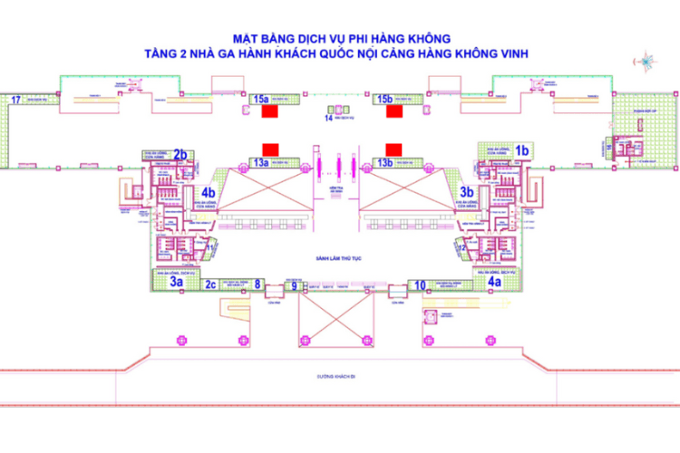 Map - Vertical LED Column Cladding Billboard at Vinh International Airport, Vinh Hung, Nghe An (Battery Charging Areas)