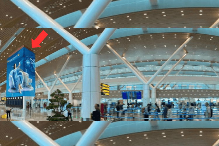 1 Panel Horizontal LED Wall Cladding Billboard at Tan Son Nhat International Airport, Tan Son Hoa, Ho Chi Minh City (West Wing, Terminal 3)