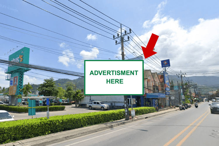 1 Panel Static Billboard at Thawi Rat Phakdi Rd., Lotus's Lamai, Surat Thani