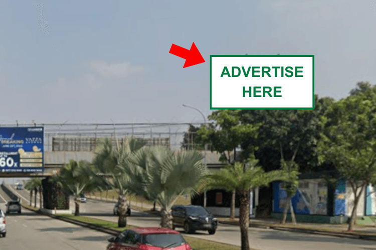 1 Sided Horizontal Static Billboard at Jl. Boulevard Bintaro Jaya, Parigi, Pondok Aren, Tangerang Selatan, Banten (nearby Burger King)