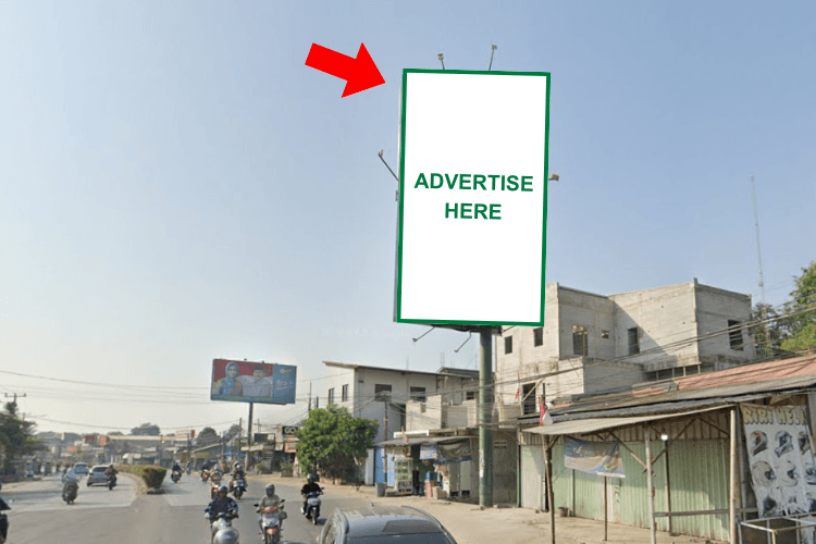 1 Sided Vertical Static Billboard at Jl. KH Hasyim Ashari, Cipondoh, Cipondoh, Tangerang, Banten (nearby Situ Cipondoh, side B)