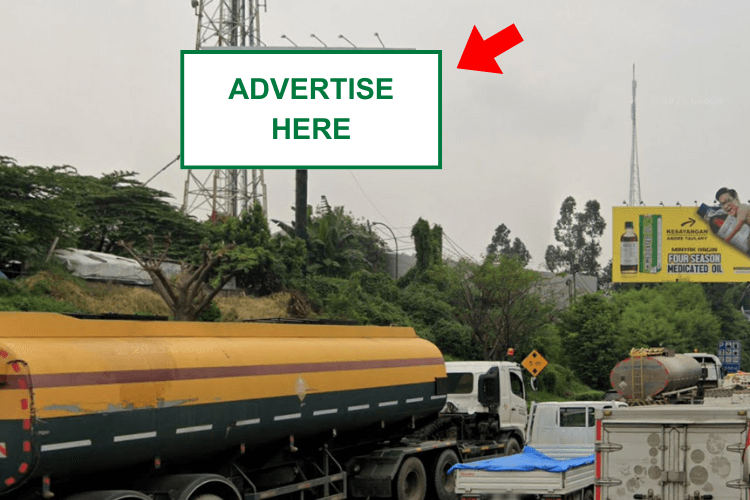 1 Sided Horizontal Static Billboard at Jl. Tol Jkt - Tangerang, Pinang KM 12.700, Pinang, Tangerang, Banten (nearby Jembatan Tol Pinang)