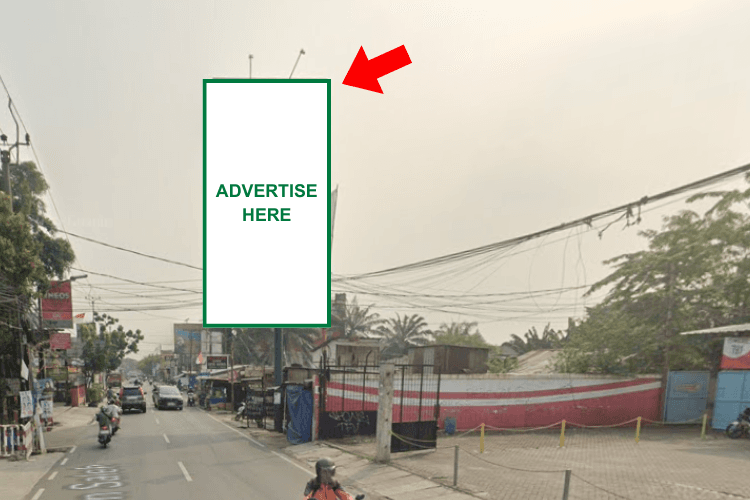 1 Sided Vertical Static Billboard at Jl. Raden Saleh, Karang Tengah, Karang Tengah, Tangerang, Banten (nearby MR. DIY, side A)