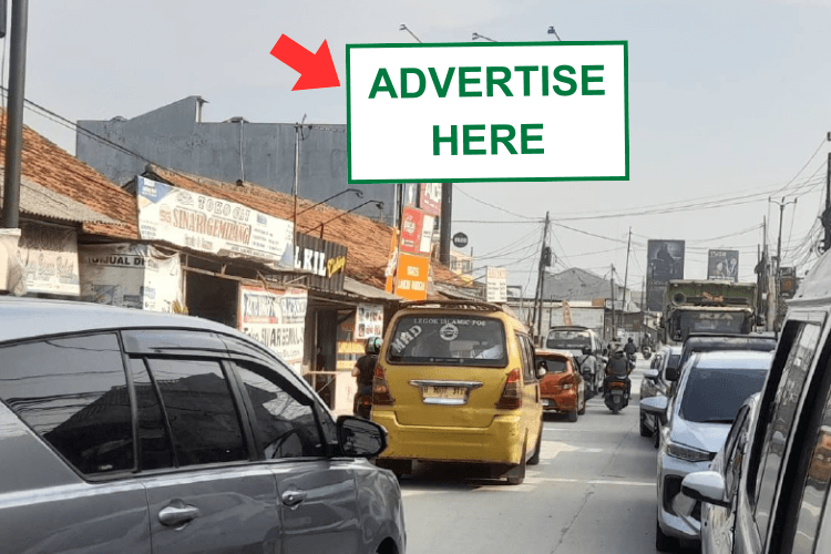 1 Sided Horizontal Static Billboard at Jl. Kelapa Dua Raya, Klp. Dua, Kelapa Dua, Kabupaten Tangerang, Banten (nearby Distro Bilkil Clothing)