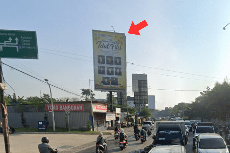 1 Sided Vertical Static Billboard at Jl. Raya Legok , Klp. Dua, Kelapa Dua, Kabupaten Tangerang, Banten (nearby SPBU Vivo, Side B)