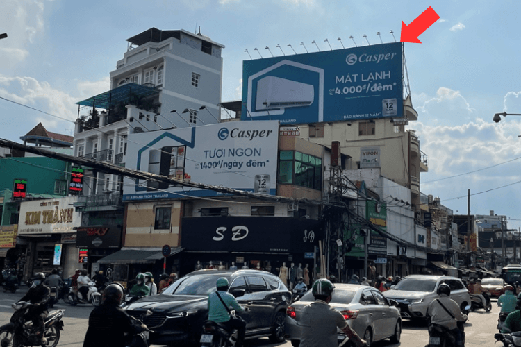 1 Biển quảng cáo Pano ốp tường ngang tại 535A Cách Mạng Tháng 8, Hòa Hưng, Thành phố Hồ Chí Minh