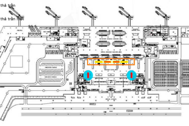 Map - Horizontal Light Box Billboard tại Tan Son Nhat International Airport, Ho Chi Minh City (Lightbox check-in area, baggage claim international arrival terminal - T2)2