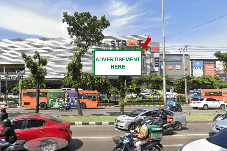 1 Panel Horizontal Static Billboard at The Street Ratchada, Bangkok