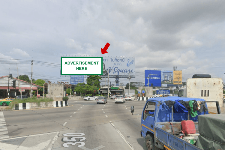 1 Panel Horizontal Static Billboard at Kaset Nawamin, Bangkok