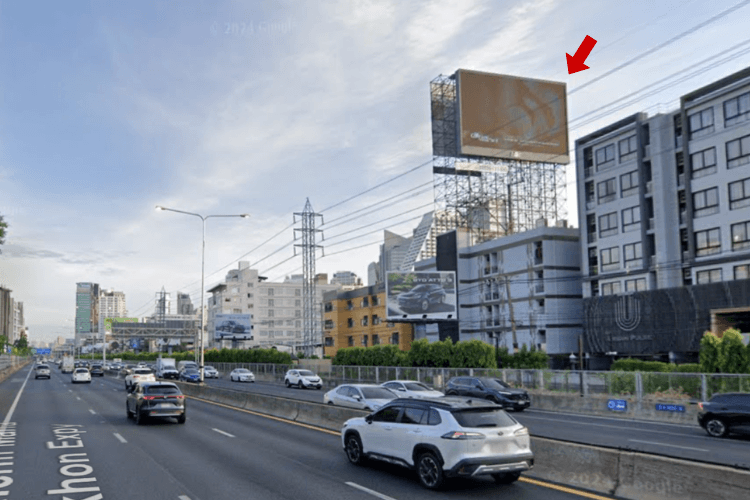 1 Panel Horizontal Digital Screen Billboard at Rama IV Expressway – Bo Kung, Bangkok