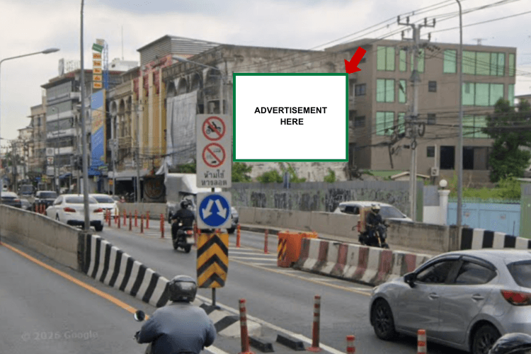 1 Panel Horizontal Static Billboard at Phatthanakan 33, Bangkok