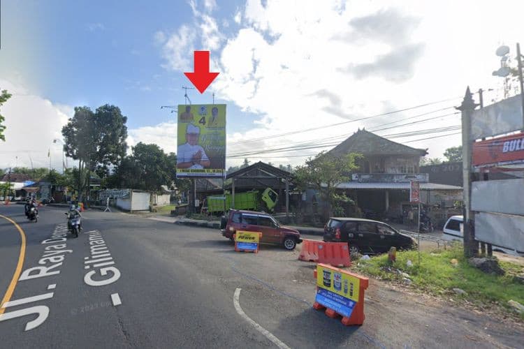 1 Panel Vertical Baliho Billboard di Jl. Gajah Mada, Negara, Jembrana, Bali