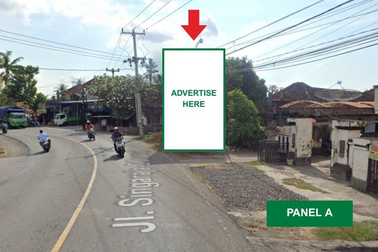 1 Sided Vertical Baliho Billboard di Jl. Raya Singaraja, Singaraja, Bali