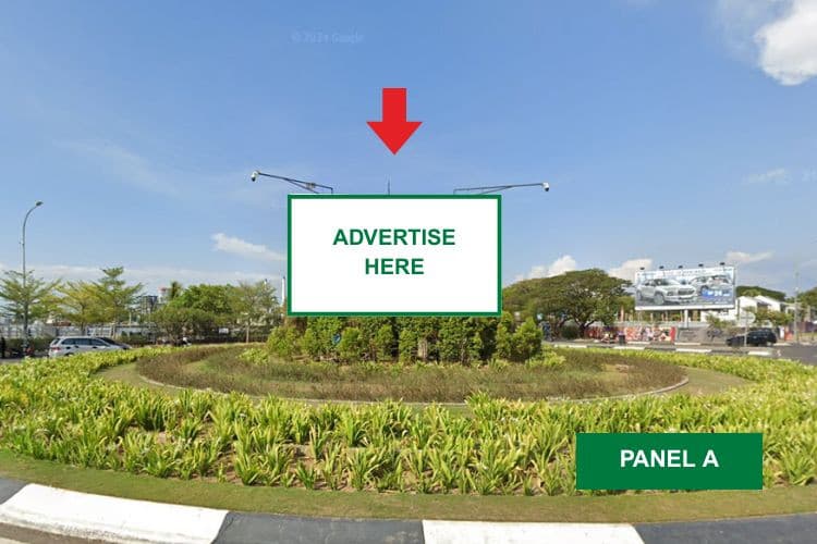 1 Sided Horizontal Videotron Billboard at Corner Poin of Makasar, Makassar, Sulawesi Selatan