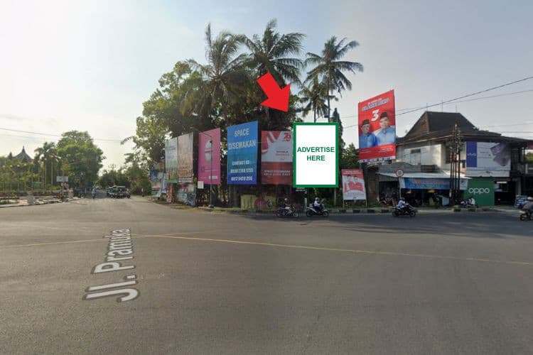 1 Panel Horizontal Static Billboard at Jl. Bantul, Yogyakarta, Daerah Istimewa Yogyakarta (Intersection Klodran)