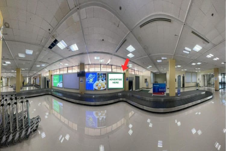1 Panel Horizontal Lightbox Billboard at Bacolod - Silay Airport (Arrival), Silay, Negros Occidental (Baggage Claim Area)