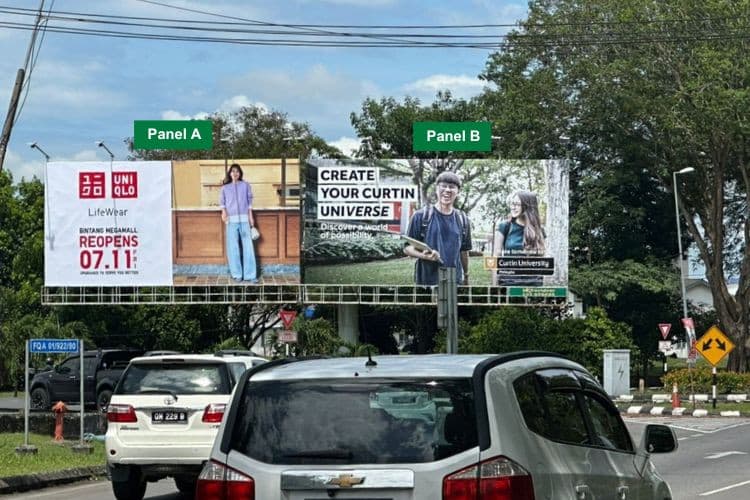 1 Sided Horizontal Unipole Billboard at Jalan Bintang/ Jalan Miri Pujut, Miri, Sarawak (nearby Bintang Megamall & Miri City Fan Recreation Park)
