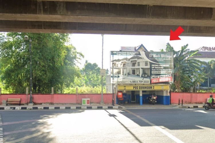 Horizontal Static Billboard at Jl. Sudirman, Pekanbaru, Riau (Intersection Jl. Nangka) (Day View)
