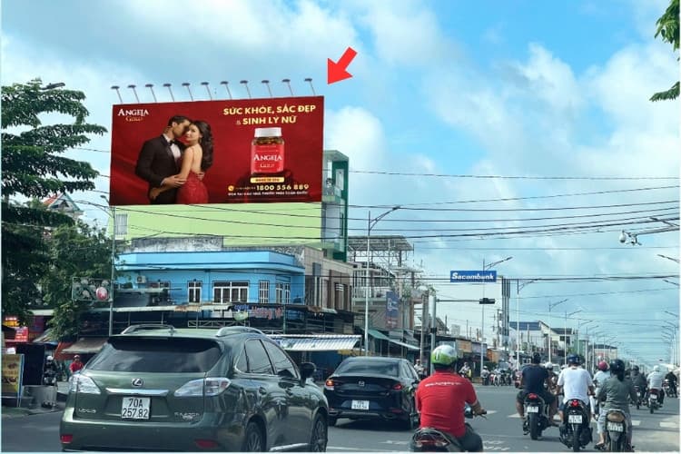 1 Panel Horizontal Wallscape Billboard at 07 Nguyen Chi Thanh, Phu Khuong Ward, Tay Ninh