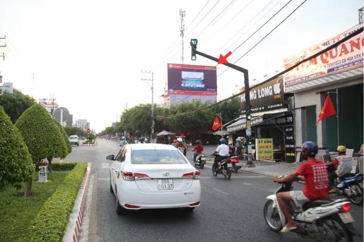 1 Panel Horizontal Wallscape Billboard at 491 Nguyen Trung Truc, Rach Gia Ward, An Giang